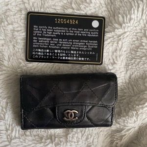 Chanel key holder Painted Black